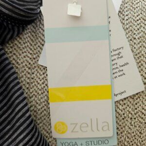 Zella Yoga Tank Top Black Gray Stripe for Women, M,L, XL